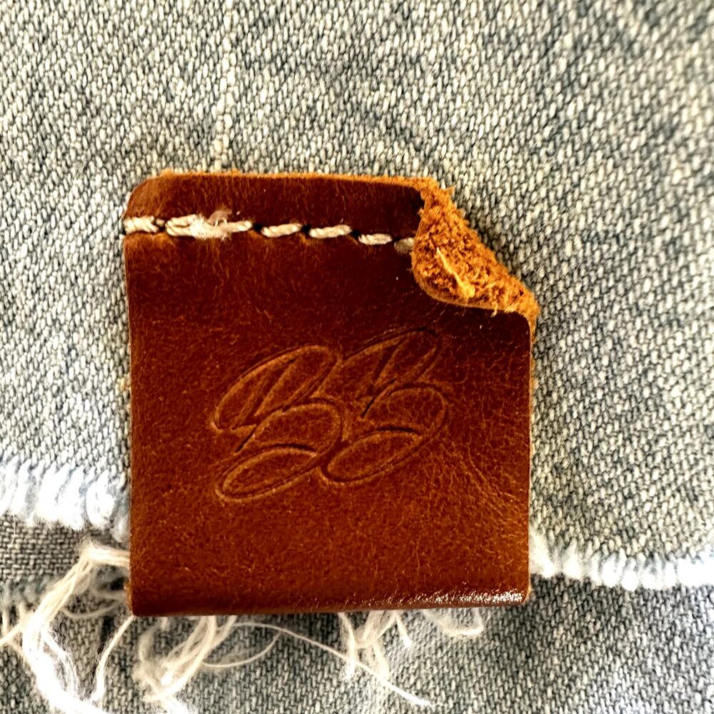 Levis Patchwork Denim Button Down Retro Western C… - image 2